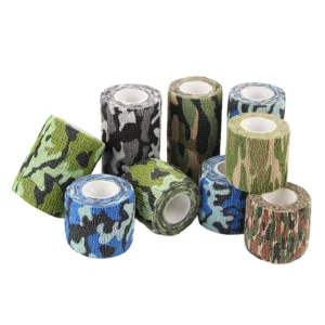 Camouflage Self Adhesive Non Woven Medical Elastic Bandages CE Certified Outdoor Sports Ankle Wrist Protection Far Infrared