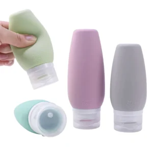 Camping Hiking Products Custom BPA Free Silicone Travel Accessories Squeezable Sub Bottling Shampoo Shower Gel Cosmetics Empty Travel Storage Bottle