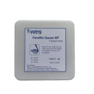 Can Packaged Medical Sterile Paraffin Gauze Swab Wound Dressing