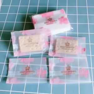 Candy Biscuit Snacks Packaging Bags Stocks Plastic Packaging Bags with Different Printing