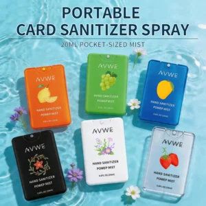 Card type No rinse Fruit Hand Sanitizer Mineral Moisturizing Clean Portable Antibacterial Solid 38ml Fresh Scent Popular