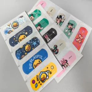 Cartoon Breathable Waterproof PE Ozone Disinfecting Safety Band Aid Wound Dressing First Aid Plaster
