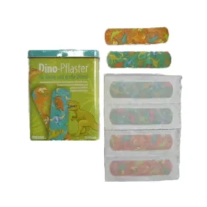 Cartoon Kids Band Aids in Metal Box for Minor Wound Care