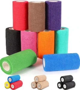 Cattle Wraps in Full Sizes & Colors Vet Veterinary Cohesive Bandage with Non woven Cotton Material CE & ISO Certified