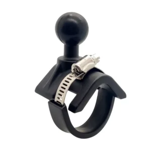 Cellphone Holder Bracket 1 Inch Ball Adapter Mount Saddle Strap Hose Clamp Heavy Duty Metal Handlebar Motorcycle Phone Mount