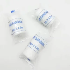 Certified High Elastic PBT Medical Bandage Roll 5cmX4.5m for Sports Safety