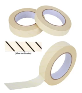 Chemical Autoclave Indicator Tape for High Temp Steam Sterilization Color Changing with Wrapping Paper 1 Inch 270°F