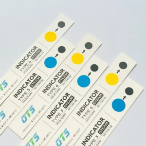 Chemical Autoclave Sterilization Class 5 Medical Indicator Strip 15mm*100mm Blue to Black