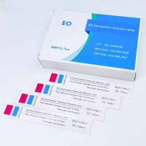 Chemical Disposable Hospital Use Sterilization EO Indicator Strip 15x100mm Red to Blue for Testing