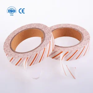 Chemical EO Sterilization Indicator Tape with Red to Green Color Change Waterbased Non toxic Ink ISO13485 CE Certified