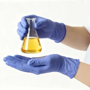 Chemical Resistance Nitrile Gloves Touch Screen Anti slip Violet Blue Disposable 3mil Nitrile Gloves Powder Free for Laboratory