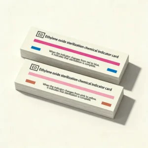 Chemical Sterilization Test Indicator Strips Medical EO Indicator Card Paper Material