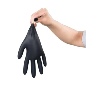 China Factory Black Nitrile Gloves Powder Free for Kitchen Use Disposable Nitrile Gloves 100 Pcs Box Household