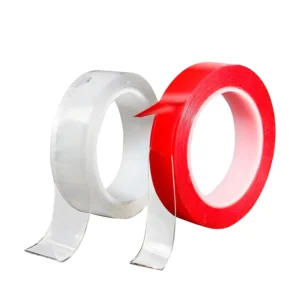 China Factory Custom PET Clear Film High Temperature Resistant Double Sided Strong Acrylic Adhesive Tape