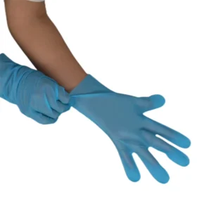 China Factory Good Quality Safety Gloves Blue Clear Color Disposable Tpe Gloves for Garden Working