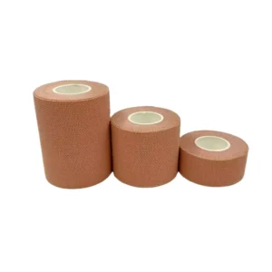 China Manufacturer Heavy Elastic Adhesive Bandage Sport Tape for Finger Ankle Knee Rugby Strapping Grip Use