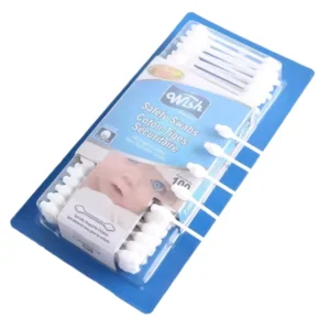 China Manufacturers 100% Cotton Swabs Q Tips Soft Cotton Buds Plastic Breathable Multi-Purpose Face Baby Care Safety First