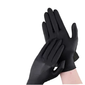 China Manufacturers Food Grade Heavy Duty 4 5 6 Mil Black Nitrile Gloves Medical Cooking Cleaning Disposable Nitrile Gloves