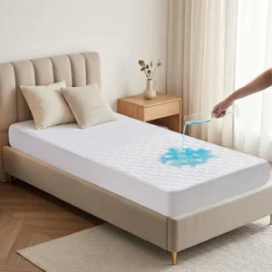 China Mattress Quilting Cover Disposable Waterproof Mattress Protector Soft Breathable Mattress Pad King Size House Hotel Use