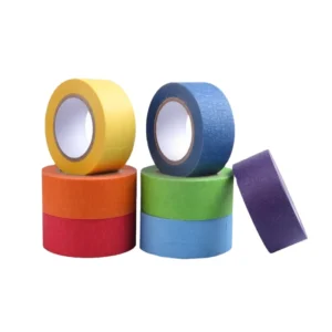 Chinese Small Roll Colorful Crepe Paper Masking Tape