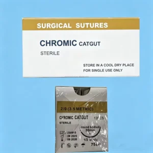Chromic Catgut Suture Sterile Natural Absorbable Surgical Suture 12pcs/Box
