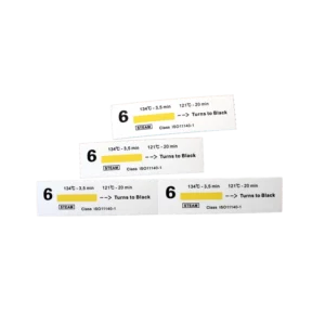 Class 6 Steam Sterilization Chemical Indicator Strips Non Toxic Ink 200pcs Box Customized Logo Printing for Hospitals