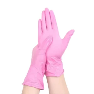 Cleaning Food Waterproof Oil Resistant Disposable Sterile Gloves pink Surgical Powder Free Latex Nitrile Gloves 100 Pcs Box