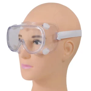 Clear Anti Fog ANSI Z87.1 Safety Goggles EN166 Certified Lab Work Eye Protection Side Shield PC Plastic Construction