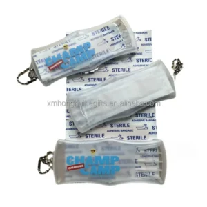 Clear Hinged Plastic Box Empty Case for Band Aid Strips Plasters Small Medical Supply Storage Organizer
