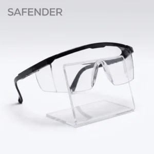 Clear Lab Safety Goggles Chemistry Medical Use Fit Eyeglasses Scratch-Resistant Anti-Fog PVC