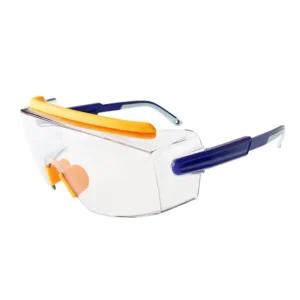 Clear Lens Goggles Adjustable Temple Wraparound Safety Glasses