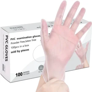 Clear PVC Disposable Gloves Food Safety Cleaning Household Hairdressing Kitchen Tattoo Beauty Salon Transparent Vinyl Gloves
