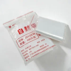 Clear Reclosable Self Sealing Storage Bags Durable Heat Seal Plastic Bags for Long Term Use