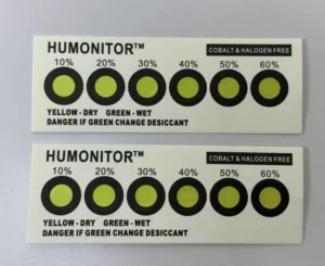Cobalt and Halogen Free Humidity Indicator Cards 6 Dots Yellow to Green