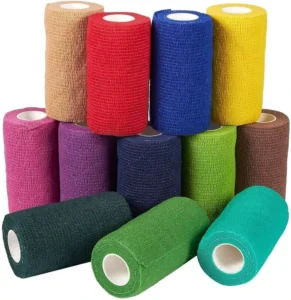 Cohesive Bandages Self Adherent Elastic Non woven Wrap Breathable First Aid Bandage for Sports Wrist Ankle Protection