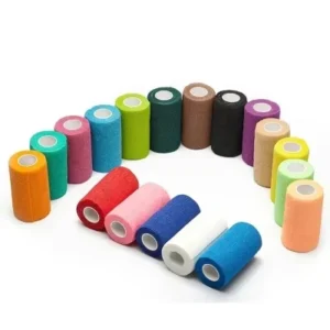 Cohesive Elastic Bandage Roll Self Adhesive Compression Wrap for Medical and Sports Use