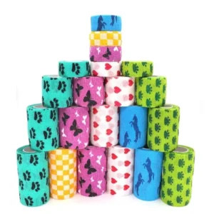Cohesive Elastic Wrap Bandage Tattoo Grip Cover Bandage Disposable Tape for Self Adhesive Sports Protector Bandage