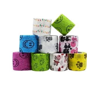 Color Cartoon Pet Medical Grade Self adhesive Class I Bandage Dog Animal Foot Wrapping Ankle Support Anti dirty Far Infrared
