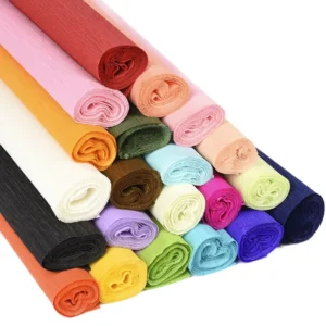 Color Crepe Paper Roll Factory Customized Color Italian Crepe Paper