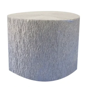 Color Crepe Paper Streamer Rolls Gold Silver Color 4.5cm*10meters