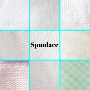 Colored Cotton Viscose Raw Material Non-woven Cross Lapping Polyester Roll Medical Spunlace Nonwoven Fabric for Wet Wipes Towel