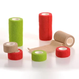 Colored Elastic Bandages Medical Compression Wrap Bandages with High Stretch for Wound Care Joint Support Orthopedic Treatment