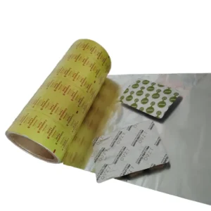 Colored Pharma New Type Paper PTP Aluminum Foil Roll Qixing Brand Medical Grade Half Hard Temper Printed