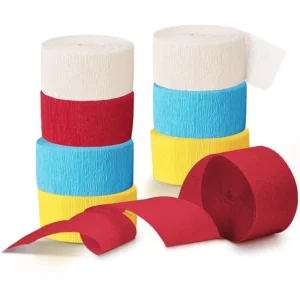 Colorful Crepe Paper 4.5 Party Decoration Tissue Crepe Paper Streamer Rolls