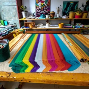 Colorful Crepe Paper Rolls for Art Projects