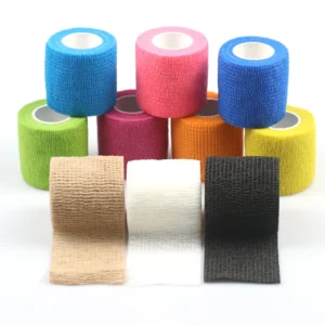 Colorful High Quality Custom Logo Self adhesive Weightlifting Tape Kinesiology Sports Elastic Bandage for Sports