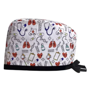 Colorful Medical Caps for Women Nursing Working Caps Sweatband Adjustable Elastic Scrub Hats for Doctor in Medical Field OEM Cap
