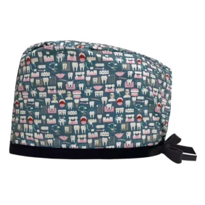 Colorful Medical Caps for Women Nursing Working Caps Sweatband Adjustable Elastic Scrub Hats for Doctor in Medical Field OEM Cap