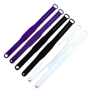 Colorful Odorless Silicone Wristbands Waterproof ISO 1K 13.56MHz RFID NFC Hotels Concerts Schools Catering Industry Business