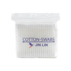 Colorful Plastic Stick Cotton Swabs with Double Round Tips Eco Friendly Skin Friendly Sealed Bag Pack for Cleaning and Makeup